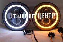 LED фара 7" ВАЗ 2101, Нива, УАЗ, ГАЗ, Mercedes GW, Hummer, Wrangler в Иркутске Фара. Москвич 408 Honda Ballade Honda Civic, SL, SS, ST, FA1, FA3, FA5, FB2, FB4, FB6, FB8 Ford Escort, DA, FA Ford Mustang Ford Transit Toyota: Lite...