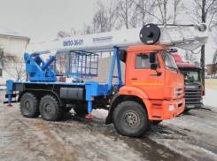 Випо-36, 2019 в Москве Випо-36. Автогидроподъемник ВИПО-36-01 на шасси Камаз-43118 (6х6), 1 000 куб. см., 36,00 м.