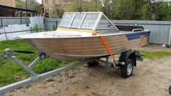 Алюминиевый Катер Rusboat 42 (Русбот), новый в Хабаровске Русбот-42. 2018 год год, длина 4,30 м., двигатель подвесной, 40,00 л.с., бензин