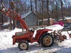 Hinomoto N249, 2000 в Туле Hinomoto N249. Хиномото с фронтальным погрузчиком и фрезой, 25 л.с.