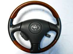 Оригинальный анатомический руль с косточкой дерево Toyota в Томске Руль. Toyota: Windom, Allion, Allex, Aurion, Aristo, Verossa, Ipsum, Avensis, Estima Hybrid, Corolla, Altezza, Avensis Verso, Estima, Vista, Mark II W...