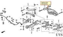 Рычаг Honda S-MX RH1, левый задний в Красноярске Рычаг HONDA S-MX RH1