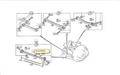 Тяга задняя Mercedes 190D 201 в Красноярске Тяга задняя MERCEDES 190D 201