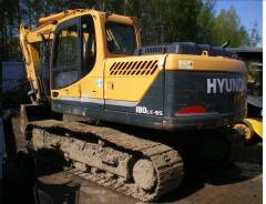 Hyundai R180LC-9S, 2012 в Москве Hyundai R180LC-9S. Экскаватор б/у (2012 г., 5285 м. ч. ), 1,00 куб. м.