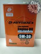 Моторное масло Autobacs 5W30 SN/CF/GF-5 Fully Synthetic 4L. Япония во Владивостоке Autobacs. 5W-30, синтетическое
