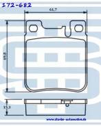 Колодки тормозные Mercedes W140 (S280-S600) / W210 (E280-E55AMG)/ W220 (S500/S600) задние (15.6mm) в Новосибирске Колодки тормозные MERCEDES W140 (S280-S600) / W210 (E280-E55AMG)/ W220 (S500/S600) задние (15.6mm)