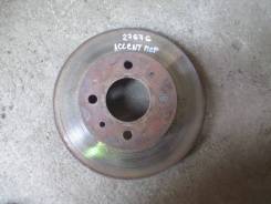 Диск тормозной передний Hyundai Accent II (+Тагаз) 2000-2012 (51712250 в Челябинске Диск тормозной. Hyundai Accent, LC, LC2 Hyundai Verna Двигатели: D3EA, G4EA, G4EB, G4ECG, G4EDG, G4EK