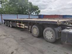 CIMC JG 9380 TJZP, 2012 во Владивостоке Cimc. Полуприцеп контейнеровоз-площадка, 38 000 кг.