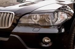 Реснички, накладки на передние фары BMW X5 E70 в Томске Накладка на фару. BMW X5, E70
