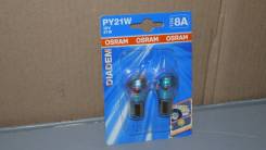 Сигнальные лампочки Osram Diadem Chrome PY21W в Кемерово Лампа. Toyota: Lite Ace, Corona, Corolla, Altezza, MR-S, Sprinter, Vista, Voltz, Starlet, bB, Town Ace, Echo, Town Ace Noah, Hiace, Land Cruiser Prado...