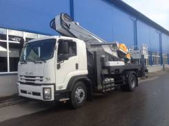 Isuzu FVR, 2019 в Москве Isuzu FVR. Isuzu Forward FVR 34 ULM Автовышка Novas АГП 46м 2019г, 7 800 куб. см., 46,00 м.