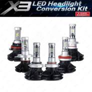 Светодиодная лампа с охлаждением (+Желтый/Синий) 2шт H11 LED Headlight X3 в Хабаровске Светодиодная лампа с охлаждением (+Желтый/Синий) 2шт H11 LED HEADLIGHT X3