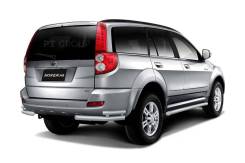 Защита заднего бампера двойная угловая Great WALL Hover H5 2011 в Кемерово Защита бампера. Great Wall Hover H5 4G69S4N, GW4D20