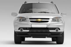 Защита переднего бампера двойная 63/51мм Chevrolet Niva 2009 в Кемерово Защита бампера. Chevrolet Niva, 21236 Двигатели: Z18XE, BAZ2123
