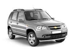 Защита порогов (трубы под пороги) Chevrolet Niva2009 в Кемерово Накладка на порог. Chevrolet Niva, 21236 Двигатели: Z18XE, BAZ2123