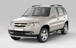 Защита порогов с накладкой Chevrolet Niva 2009- в Кемерово Накладка на порог. Chevrolet Niva, 21236 Двигатель BAZ2123