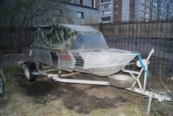 Моторная лодка windboat-42 с мотором и прицепом в Тюмени Windboat. длина 4,20 м., двигатель подвесной, 20,00 л.с., бензин