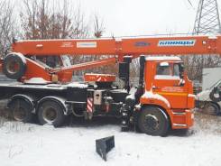 Клинцы КС-55713-1К-3, 2016 в Москве Клинцы КС-55713-1К-3. КС 55713-1К-3 25т. на шасси Камаз-65115 б/у (2016г., 10000км. 2000мч)