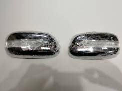Хромированные накладки на зеркала с повторителем Toyota Corolla 120 в Уссурийске Накладка на стойку зеркала. Toyota: Corolla, Premio, Allion, Allex, Corolla Axio, Prius, Voltz, Corolla Fielder, Probox, Succeed, Corolla Runx Lexus I...