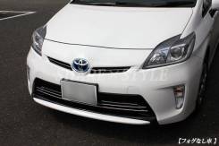 Молдинги на решетку бампера Toyota Prius 30 в Уссурийске Накладка на решетку бампера. Toyota Prius, NHW20, ZVW30, ZVW30L Двигатели: 1NZFXE, 2ZRFXE