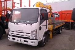 Soosan SCS335, 2018 в Москве Soosan SCS335. КМУ Isuzu NPR75LM-503 (Евро-5) + КМУ Std, борт алюминий, 4x2