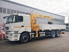 Soosan SCS746L, 2018 в Москве Soosan SCS746L. КМУ Камаз 65207-1002-87 (Евро-5) + верх. упр. + борт, 6x4