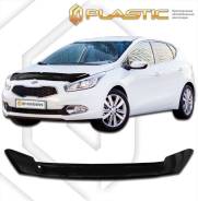Дефлектор капота Kia Ceed SW 2012- (Мухобойка) в Красноярске Дефлектор капота. Kia Ceed, JD Kia cee'd, JD D4FB, D4FC, G3LC, G4FA, G4FC, G4FD, G4FJ, G4LC