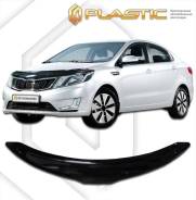 Дефлектор капота Kia Rio QB 2011–2015 (Мухобойка) в Красноярске Дефлектор капота. Kia Rio, QB G4FA, G4FC