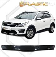 Дефлектор капота Kia Rio X-Line 2017–н. в. (Мухобойка) в Красноярске Дефлектор капота. Kia Rio X-Line