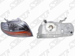 Фара Chevrolet AVEO 03-08 3 / 5D черная в Новокузнецке Фара. Chevrolet Aveo, T200 Двигатели: B12S1, F12S3, F14D3, F14D4, F14S3, F15S3, L91, L95, LMU