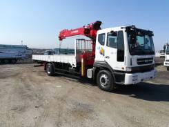 Daewoo Novus, 2018 в Москве Daewoo Novus. с КМУ Z-TON 876, 5 890 куб. см., 7 130 кг., 4x2