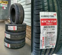 Kumho Solus/Ecsta HS51, 205/55 R16 в Омске Kumho Solus/Ecsta HS51. Летние, без износа, 4 шт. Под заказ