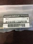 20606-1U60B Болт крепления приемной трубы Nissan Original в Хабаровске Хомут глушителя. Nissan: X-Trail, NV200, Almera, Micra C+C, Bluebird Sylphy, Cube, Micra, Tiida Latio, Dualis, Qashqai, March, AD, Note, Livina, Qashq...