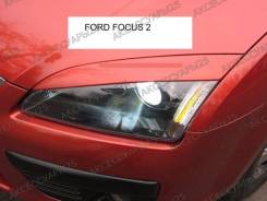 Реснички на фары Ford Focus 2 (Фокус) 2004-2011г во Владивостоке Накладка на фару. Ford Focus, CB4, DA3, DB Двигатели: AODA, AODB, AODE, ASDA, ASDB, G6DA, G6DB, G6DD, G8DA, GPDA, GPDC, HHDA, HHDB, HWDA, HWDB, HXDA...