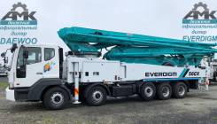 Everdigm, 2018 в Москве Everdigm. Автобетононасос ECP56СХ-5 на шасси Daewoo Novus 10x4, новый., 10 964 куб. см., 56,00 м.