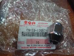 Гайка колесная Suzuki 09159-12057. Оригинал в Хабаровске Гайка на колесо. Suzuki: Escudo, Liana, Grand Vitara XL-7, Jimny, SX4, Aerio, Vitara, Grand Vitara M16A, M18A, J20A, J20B, M15A, F9QB, J24B