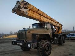 Пинский завод СММ ПМС-328, 2012 в Кусе Пинский завод СММ ПМС-328. Автовышка пмс-328-01 агп 28 метров Урал, 28,00 м.