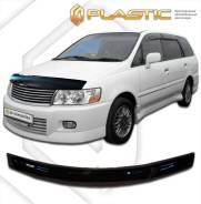 Дефлектор капота Nissan Bassara U30 1999-2003 (Мухобойка) в Красноярске Дефлектор капота. Nissan Bassara, JHU30, JNU30, JTNU30, JTU30, JU30, JVNU30, JVU30 Двигатели: KA24DE, QR25DE, VQ30DE, YD25DDTI, CA16S, CA18DT