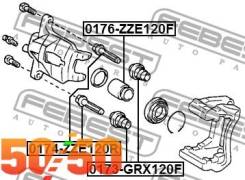 Пыльник втулки направляющей суппорта тормозного переднего 0173-GRX120F Febest во Владивостоке Пыльник втулки направляющей суппорта тормозного переднего 0173-GRX120F Febest