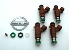 Комплект 4шт, Форсунка/Инжектор Nissan 16600-AX000, FBJB101 (Оригинал) в Большом Камне Инжектор, форсунка. Nissan: Wingroad, Bluebird Sylphy, Cube, March, AD, Sunny QG13DE, QG15DE, CR14DE, CR10DE, CR12DE