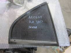 Стекло двери задней правой (форточка) Hyundai Accent II (+Тагаз) 2000 в Челябинске Стекло боковое. Hyundai Accent, LC, LC2 Hyundai Verna D3EA, G4EA, G4EB, G4ECG, G4EDG, G4EK