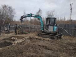 Kobelco, 2003 в Чите Kobelco. Продам мини-экскаватор kobelco sk45sr с гидромолотом и ямобуром, 0,20 куб. м.
