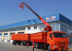 Kanglim KS1256G-II, 2018 в Омске Kanglim KS1256G-II. Самосвал с КМУ на шасси Камаз 65115-773094-42, 11 782 куб. см., 13 300 кг., 6x4