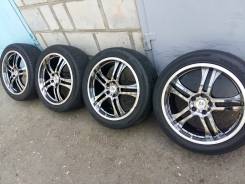 Комплект темный хром дисков Lehrmeister r19 в Краснодаре Lehrmeister. 8.0x19", 5x114.30, ET50, ЦО 73,1 мм.