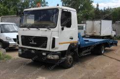 МАЗ 4371, 2019 в Москве МАЗ 4371. Эвакуатор с КМУ Fassi 100AT прям. платформа, 4 350 кг., 4x2