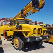 Урал 4320, 2003 в Долгопрудном Урал 4320. Самоходная площадка обслуживания СПО-15 на базе УРАЛ-4320, 11 000 куб. см., 15,00 м.
