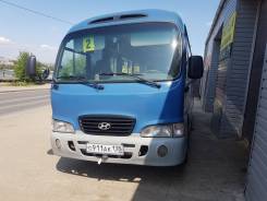 Hyundai County, 2005 в Иркутске Hyundai County. Автобус Hyundai Country, С маршрутом, работой