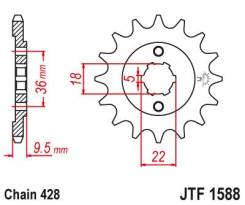    JTF1588 Yamaha XT250T 