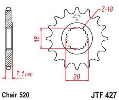    JTF427.12-13 Suzuki RM100/125, RS 