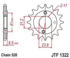    JTF1322.15 Honda XR400R 